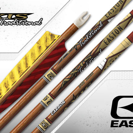 EASTON ARROW 5MM AXIS TRADITIONAL 5" Feathers 500 (EA)