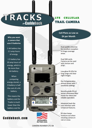 Cuddeback Tracks IR