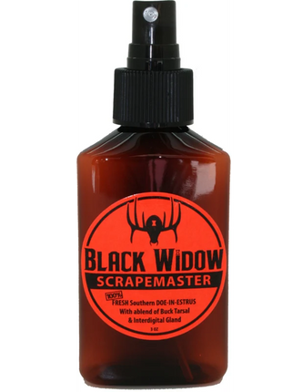 BLACK WIDOW DEER LURES Scrape Master 3oz.