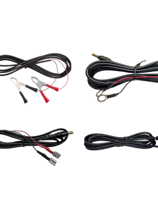 WISEEYE 12 VOLT POWER CORDS FULL KIT WITH CLAMP 5FT