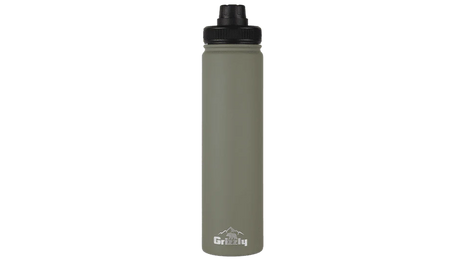 Grizzly Bottle 20oz Rubber Coated Lunar Green