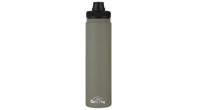 GRIZZLY 20oz Bottle Rubber Coated Lunar Green