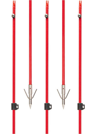 Cajun Fiberglass Arrow W/ Piranha Point XT Red