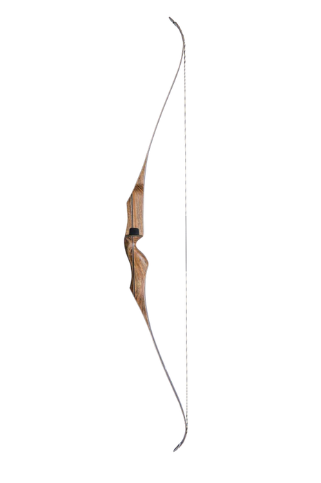 Bear Recurve 1-Pc, 64" Super Kodiak RH 60 Shedua And Black