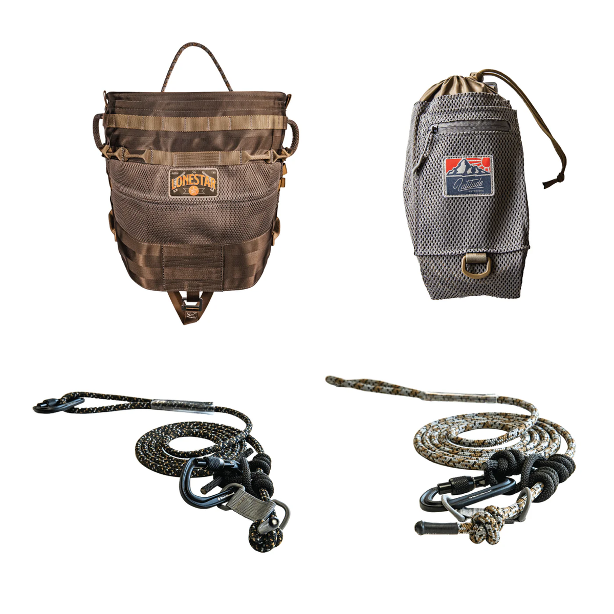 Latitude Lonestar Saddle Starter Kit w/8mm rope Tan XL