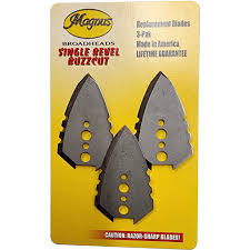 Magnus Replacement Main Blade for 100 Grain Buzz Cut 2 or 4 Blade, 3 pack