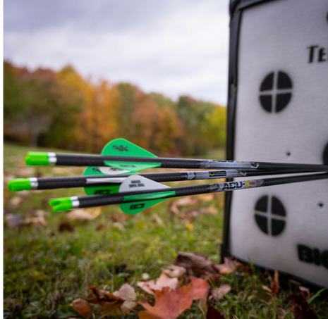 TENPOINT ACU-X RD Carbon Arrows, 20", w/ ACU-X Nock .001" Green (6pk)