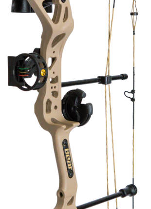 BEAR BOW PKG, Limitless (28") RTH RH50 Tan/Black