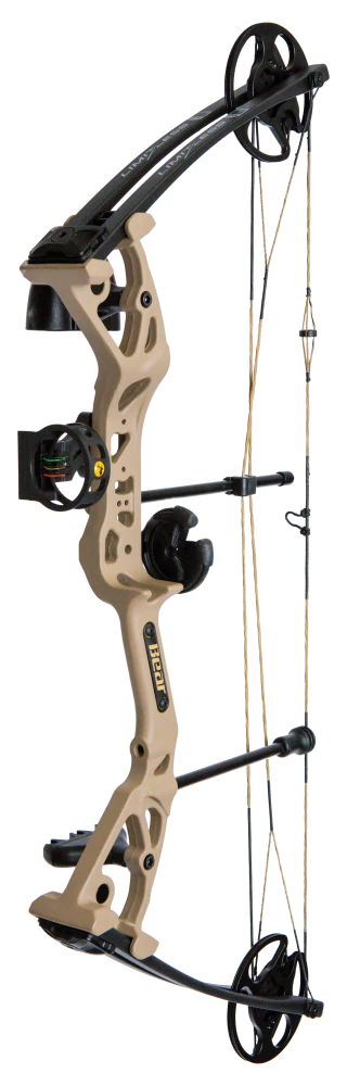 BEAR BOW PKG, Limitless (28") RTH RH50 Tan/Black