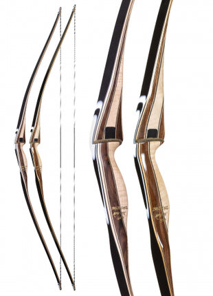Bear Longbow 1-Pc, 62" North Branch 50 RH Satin Bolivian Rosewood/Hr Maple