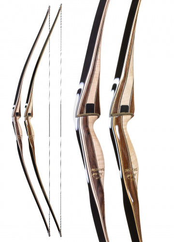 Bear Longbow 1-Pc, 62" North Branch 50 RH Satin Bolivian Rosewood/Hr Maple