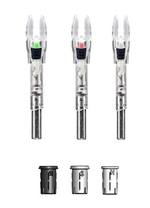 Nockturnal Shift Universal Size - Red Lighted Nock - 2-Pack