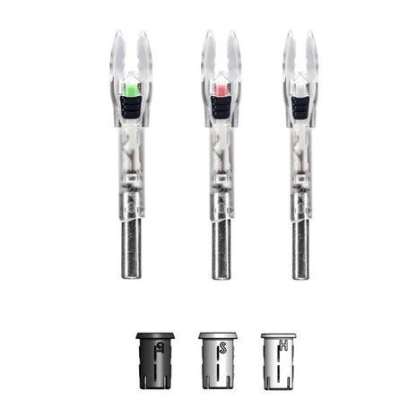 Nockturnal Shift Universal Size - Green Lighted Nock - 2-Pack