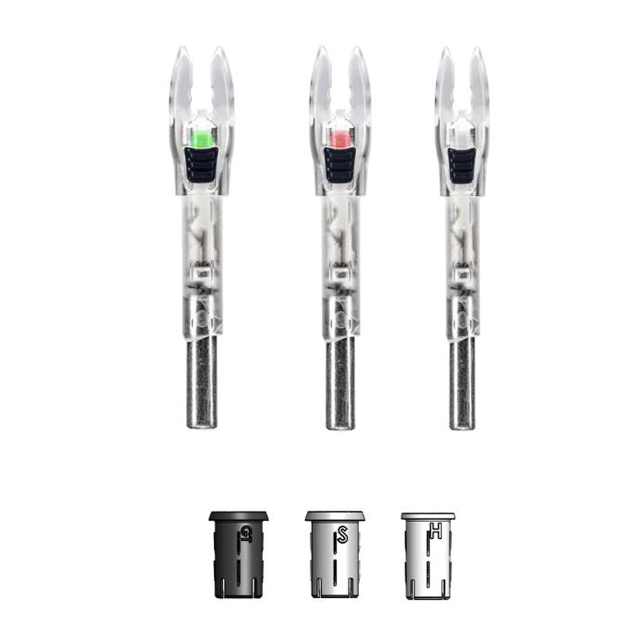 Nockturnal Shift Universal Size - Red Lighted Nock - 2-Pack