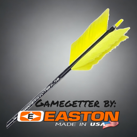 EASTON Arrow, Gamegetter Flu Flu Feathers 30" 400