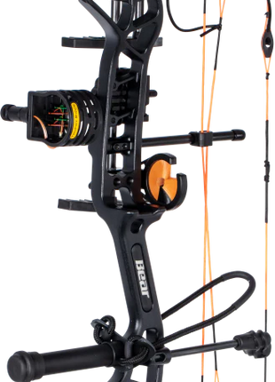 BEAR BOW PKG, CRUZER G4 (29") RTH 70# Black/Fred Bear Fire LH