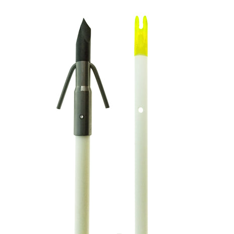 MUZZY Classic White Fish Arrow with Carp Point (nock installed)