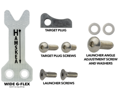 HAMSKEA Epsilon Target Conversion Kit (G-Flex Wide Launcher, Target Plug, Pitch Adjustment Screw/washer)