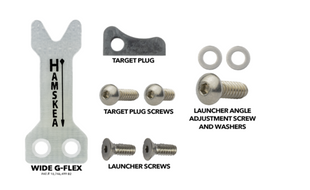 HAMSKEA Epsilon Target Conversion Kit (G-Flex Wide Launcher, Target Plug, Pitch Adjustment Screw/washer)