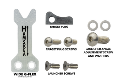 HAMSKEA Epsilon Target Conversion Kit (G-Flex Wide Launcher, Target Plug, Pitch Adjustment Screw/Washer)