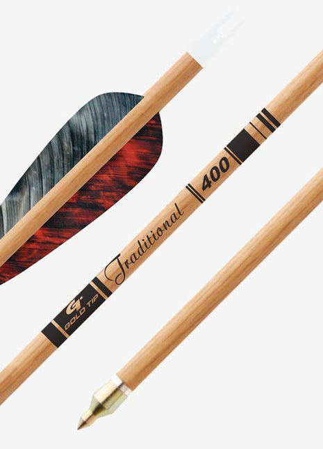 GOLD TIP ARROW TRADITIONAL (.246) 500 4" Feathers (EA)