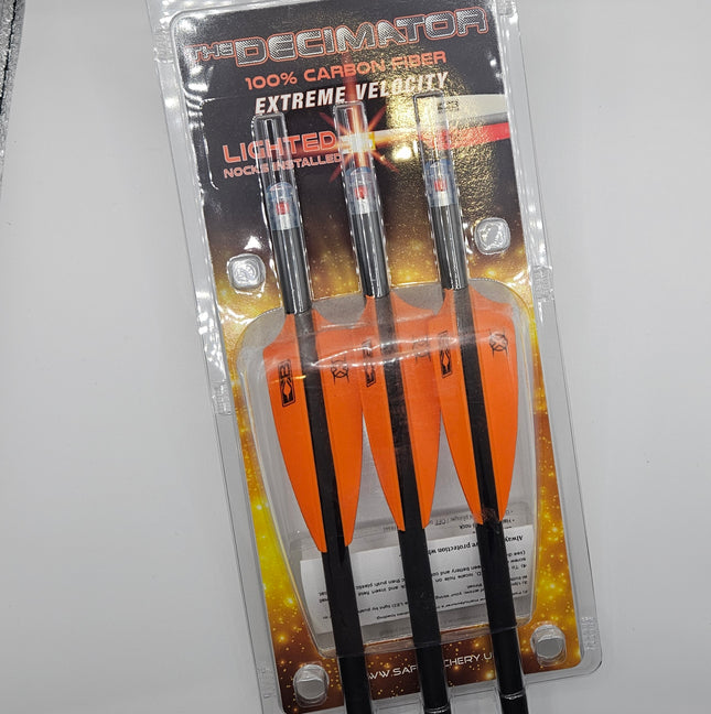 VICTORY DECIMATOR BOLT 20" LIGHTED NOCK 3 PK