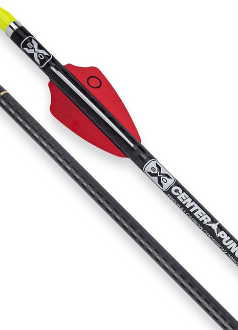TENPOINT EVO-X CenterPunch 16 Carbon Arrows, 16", w/ Alpha-Nock HP .001" 6/Pk