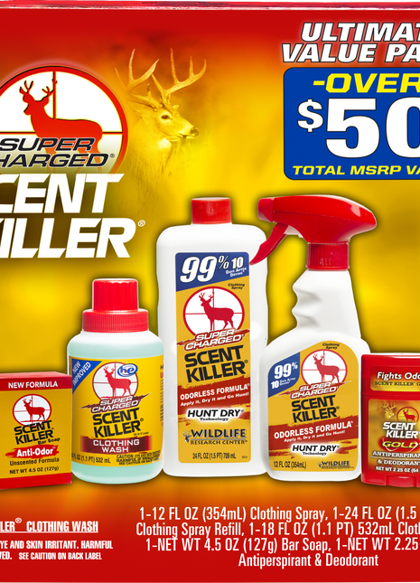 WILDLIFE RESEARCH Super Charged Scent Killer Kit Box Kit