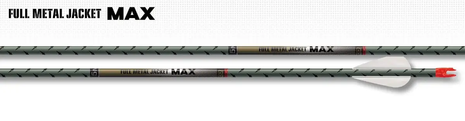 EASTON ARROW FMJ MAX 5MM MG 3" HBRD VNS,  HIT W/COLLAR (6PK)
