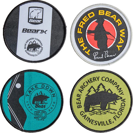 Bear Archery - Set of 4 Stitch On Patches