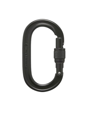 Trophyline Black Diamond Oval Screwgate Carabiner