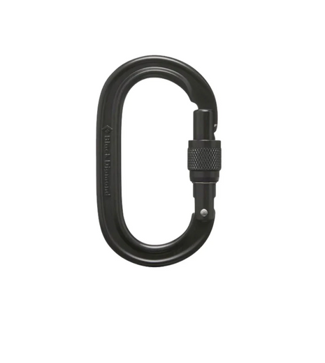 Trophyline Black Diamond Oval Screwgate Carabiner