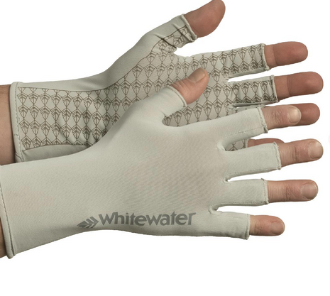 Whitewater Half Finger Fishing Glove Heathered Grey SM/MD