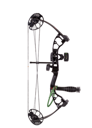 PSE MINIBURNER READY TO SHOOT PACKAGE LEFT HANDED BLACK 25-40LBS