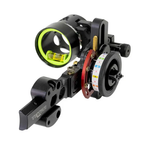 HHA SHORT BAR TETRA Dovetail Edition RYZ X3 3 pin w/ .010 pin 1 5/8" Scope