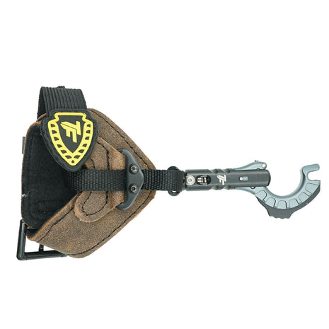 Wrist Strap Style ReleaseSpring Tensioned Sleeve Exposing Hidden Trigger (5 lbs -30 lbs Adjustable)Adjustable Trigger TravelPull Through Style FunctionalityNylon Webbing attachment on Buckle Strap (Similar to Patriot Flex)