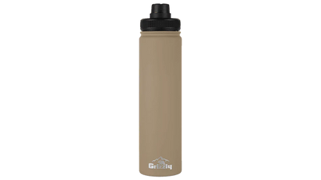 GRIZZLY 20oz Bottle Rubber Coated Desert Sand