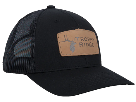 TROPHY RIDGE LEATHER PATCH BLACK HAT