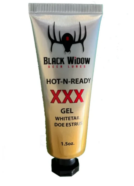 BLACK WIDOW DEER LURES Hot-N-Ready XXX Gel 1.5oz. Tube