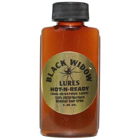 BLACK WIDOW DEER LURES Hot-N-Ready 1.25oz Gold Label (Northern)