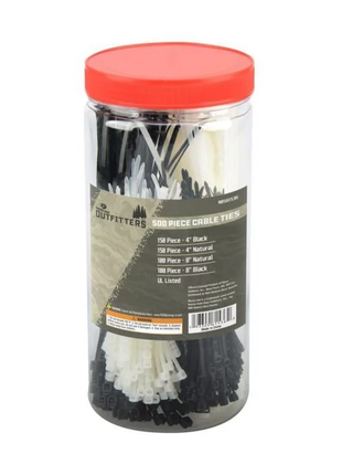 MOSSY OAK OUTFITTERS 500 PIECE CABLE TIES