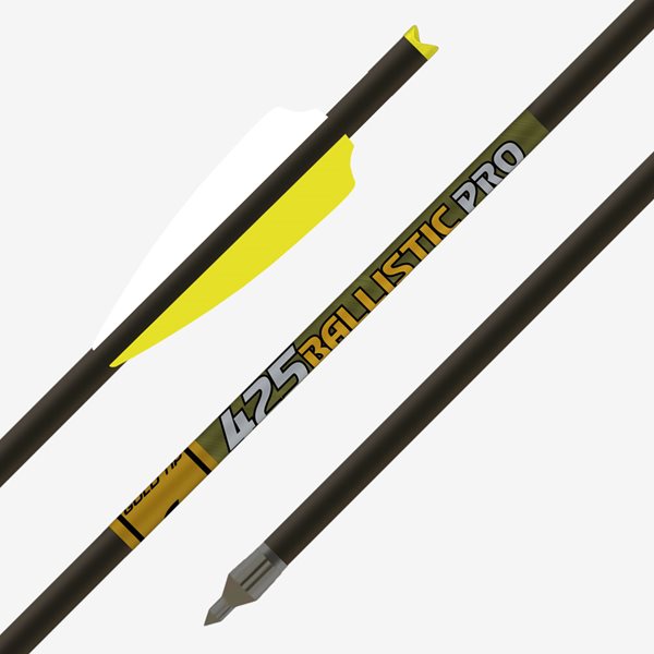 GOLD TIP BOLT BALLISTIC PRO (.343) 22" (.001) 3.5" Fusion X Vanes (6pk) Loose