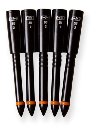 Easton Insert, 5mm Match Grade Halfout #.5 75 Gr Half Steel (6)