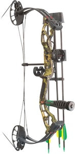 PSE BOW MINIBURNER READY TO SHOOT PACKAGE RIGHT HANDED MODDY OAK COUNTRY CAMO 25-40LBS