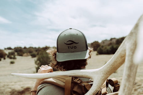 TUO Trucker Logo Brand Hat Loden OSFM