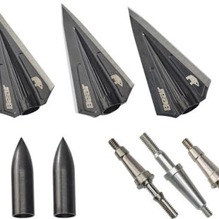 Bear Broadhead, 3 Blade RazoRHead VWS Kit Black