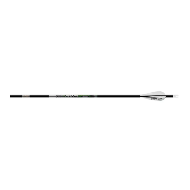 EASTON ARROW AXIS 5MM MATCH GRADE 300 Spine 3'' HYBRID 26, HIT, W/ COLLAR (6 Pack)