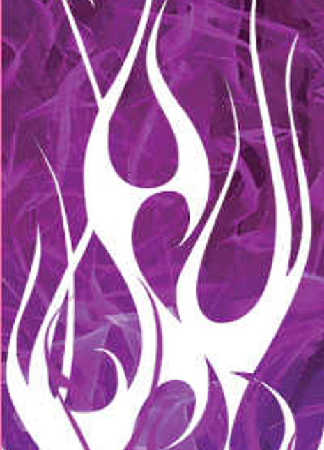 BOHNING Wrap, 7" Standard, Purple Flame, 13pk