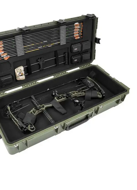 SKB iSeries Large Bow Case, OD Green, Grey Plush