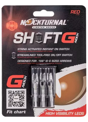 Shift Universal - Red Lighted Nock - 3-Pack